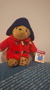 Paddington in Red coat and blue hat 30cms