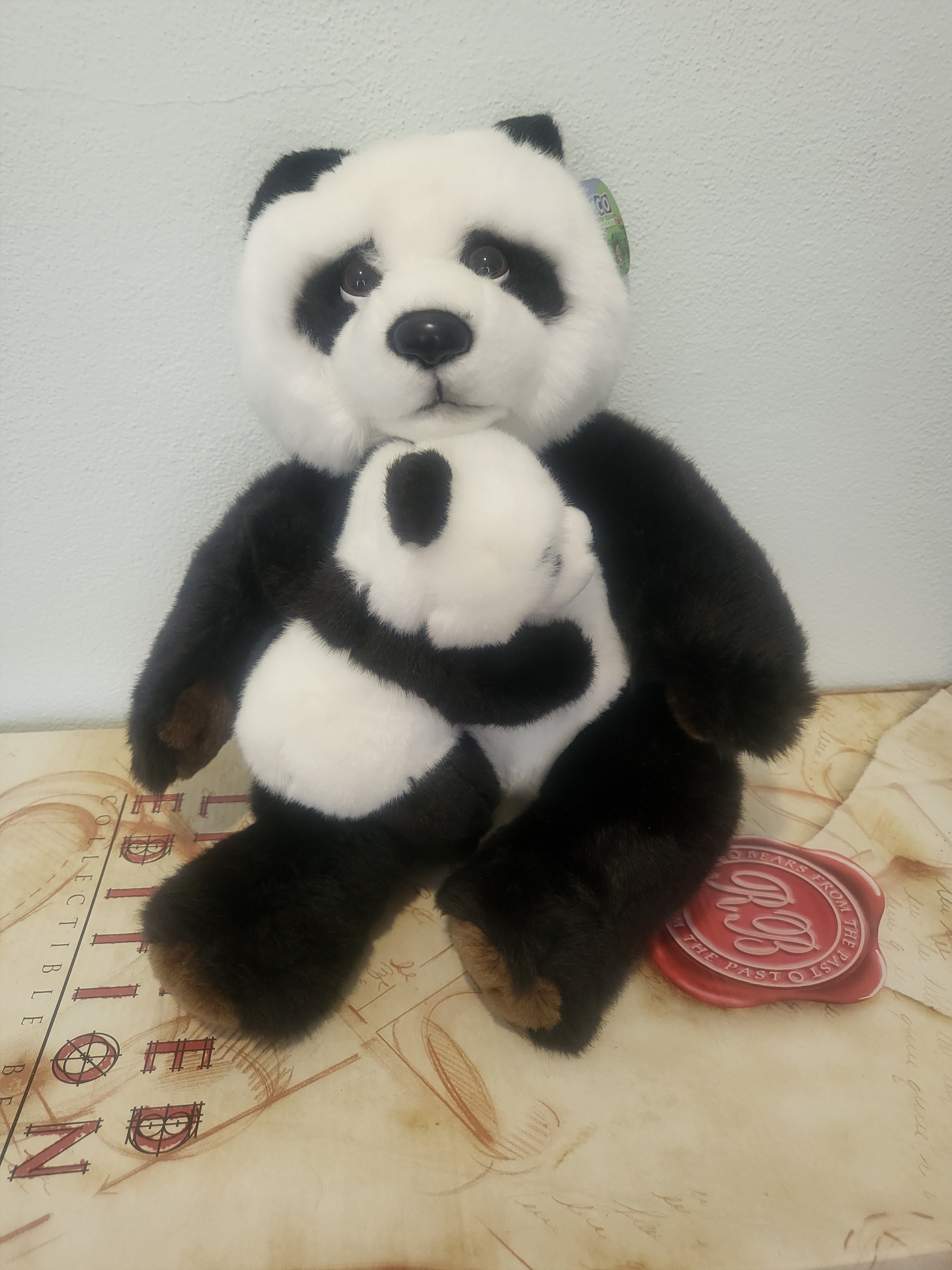 Panda Mother and Baby 25cms sitting