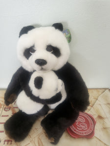 Panda Mother and Baby 25cms sitting